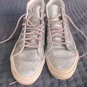 Metallic high top Vans